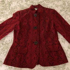 Coldwater Creek Black and Red jacket/blazer